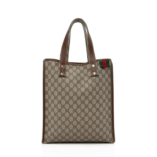 Gucci GG Plus Web Loop N/S Shopping Tote (SHF-13856)