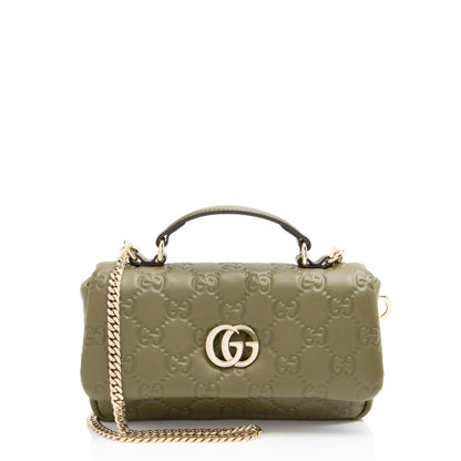 Gucci GG Puffy Leather Milano Mini Top Handle