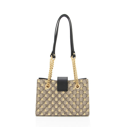 Gucci GG Supreme Bees Padlock Small Tote