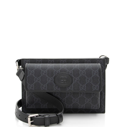 Gucci GG Supreme Flap Pocket Belt Bag