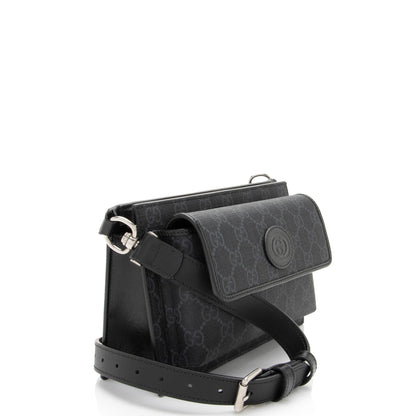 Gucci GG Supreme Flap Pocket Belt Bag