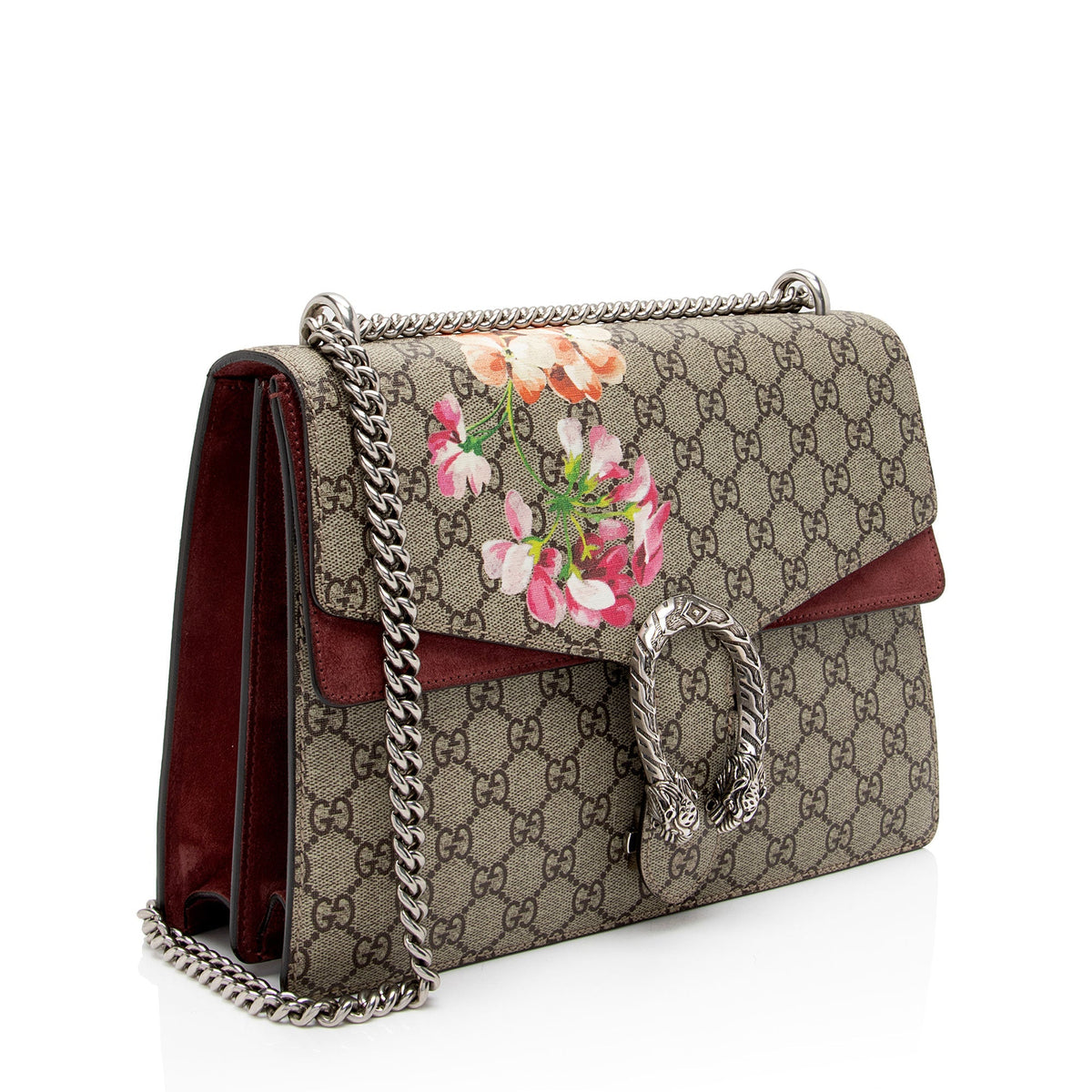 Gucci GG Supreme Blooms Dionysus Medium Shoulder Bag (SHF-DE7aCr)