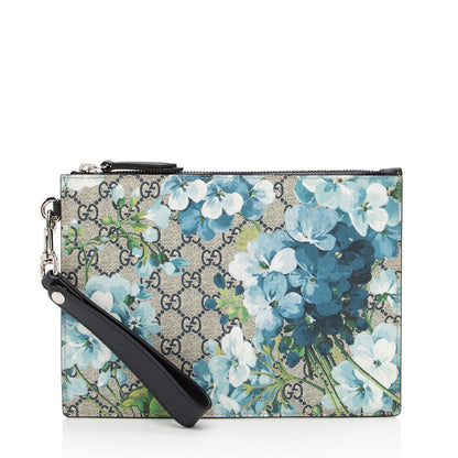 Gucci GG Supreme Blooms Wristlet (SHF-eh4xS1)