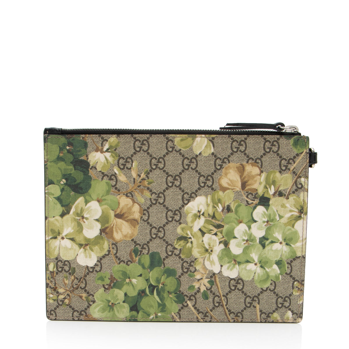 Gucci GG Supreme Blooms Wristlet