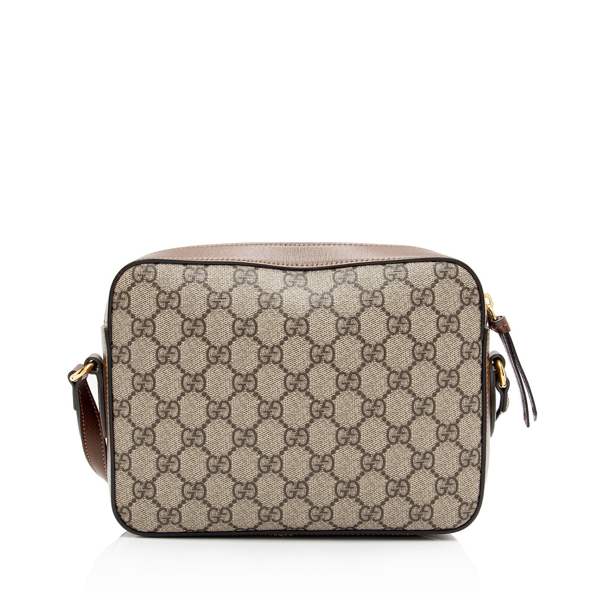 Gucci GG Supreme Calfskin Horsebit 1955 Small Shoulder Bag (SHF-4Qxiep)