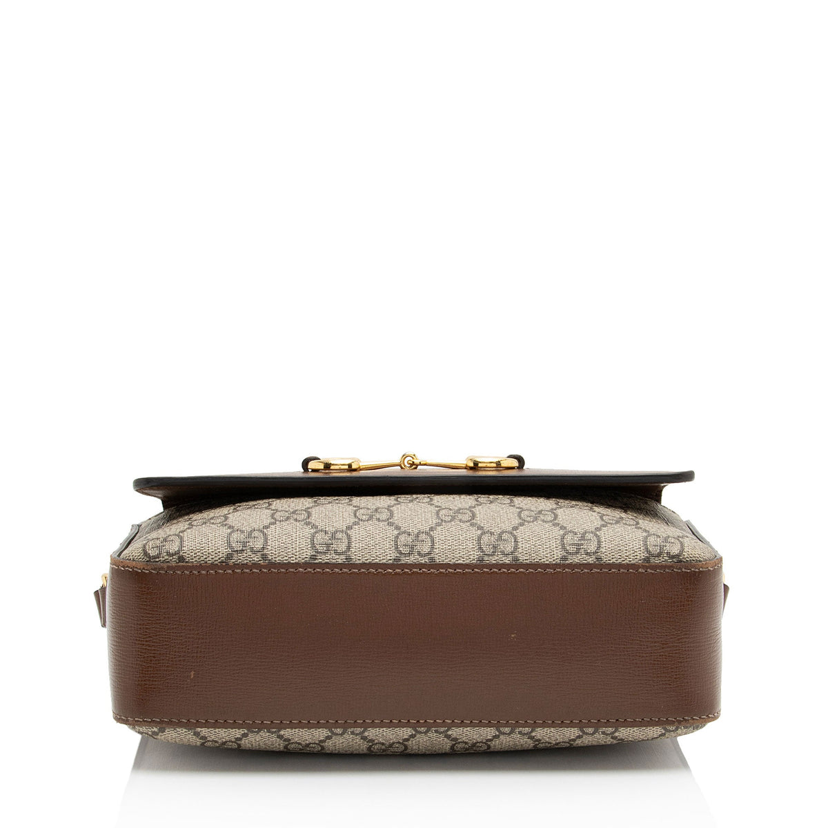 Gucci GG Supreme Calfskin Horsebit 1955 Small Shoulder Bag (SHF-BWc4W6)