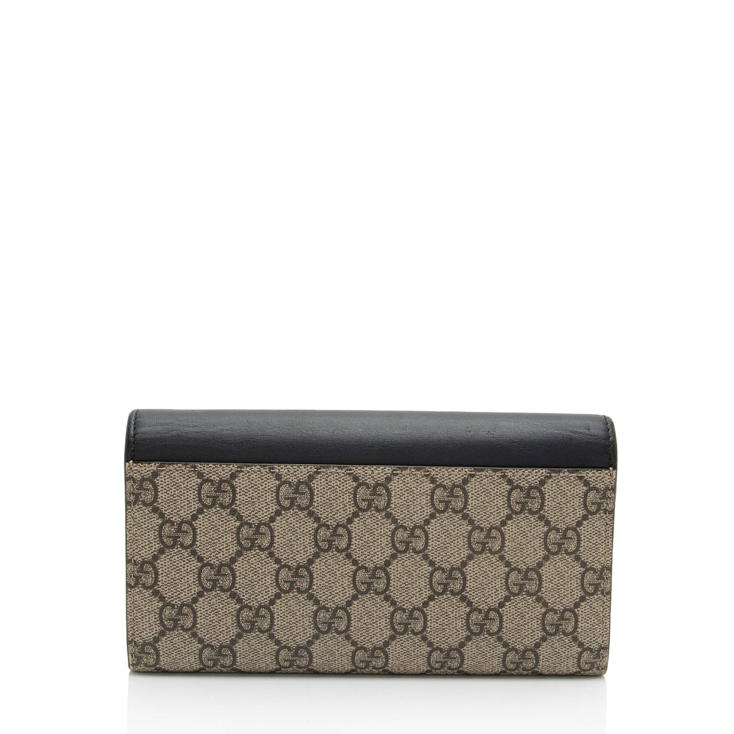 Gucci GG Supreme Calfskin Padlock Chain Wallet (SHF-8YY4zm)