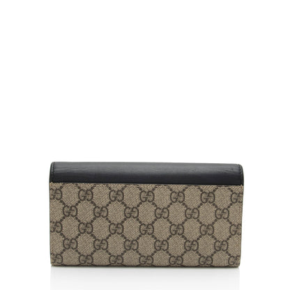 Gucci GG Supreme Calfskin Padlock Chain Wallet (SHF-8YY4zm)
