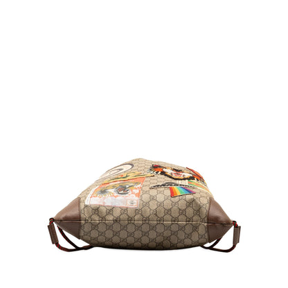 Gucci GG Supreme Courrier Drawstring Backpack (SHG-qBcRPL)