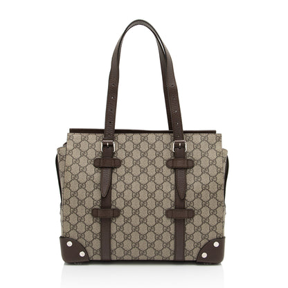 Gucci GG Supreme Buckle Small Tote (SHF-2EWGYl)