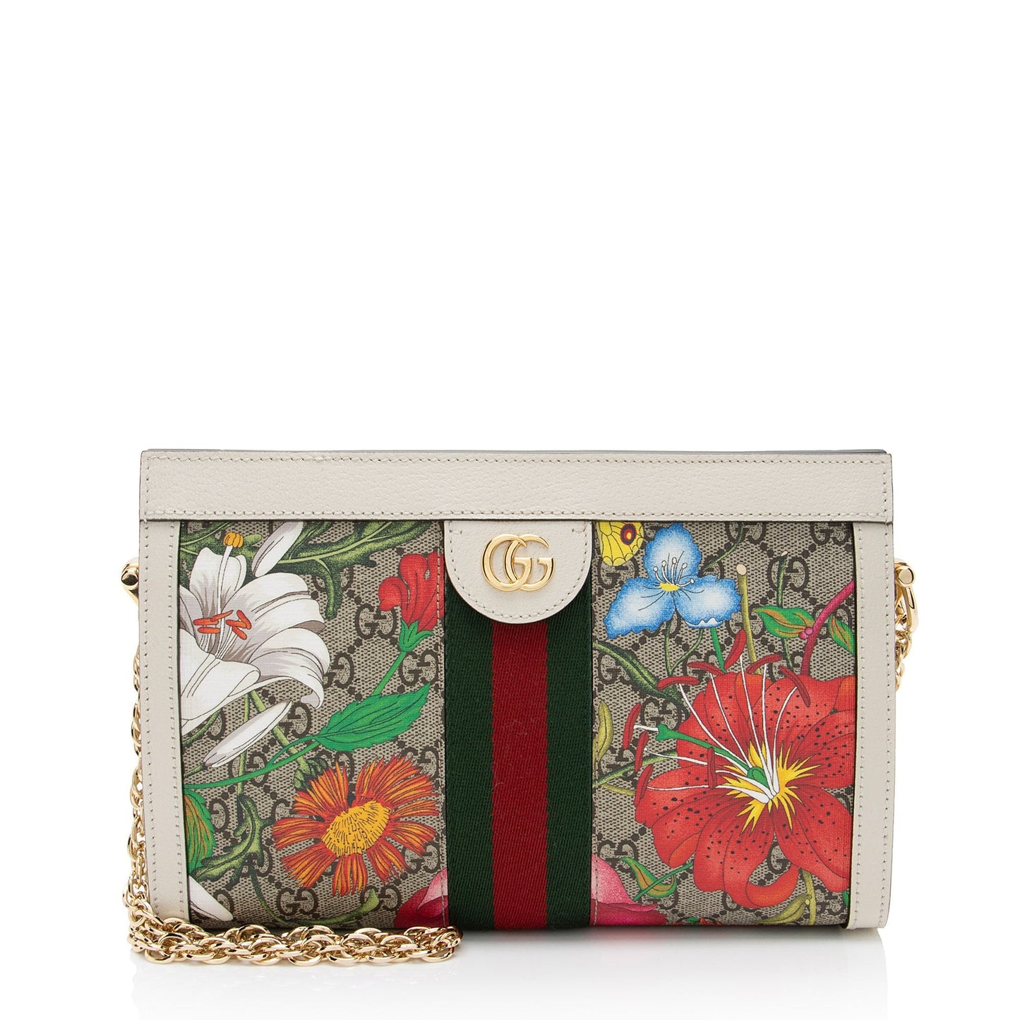 Gucci GG Supreme Flora Ophidia Shoulder Bag