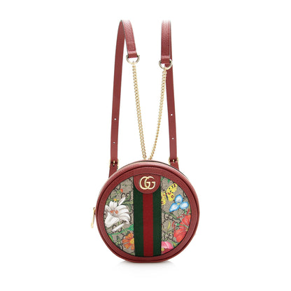 Gucci GG Supreme Flora Round Mini Backpack