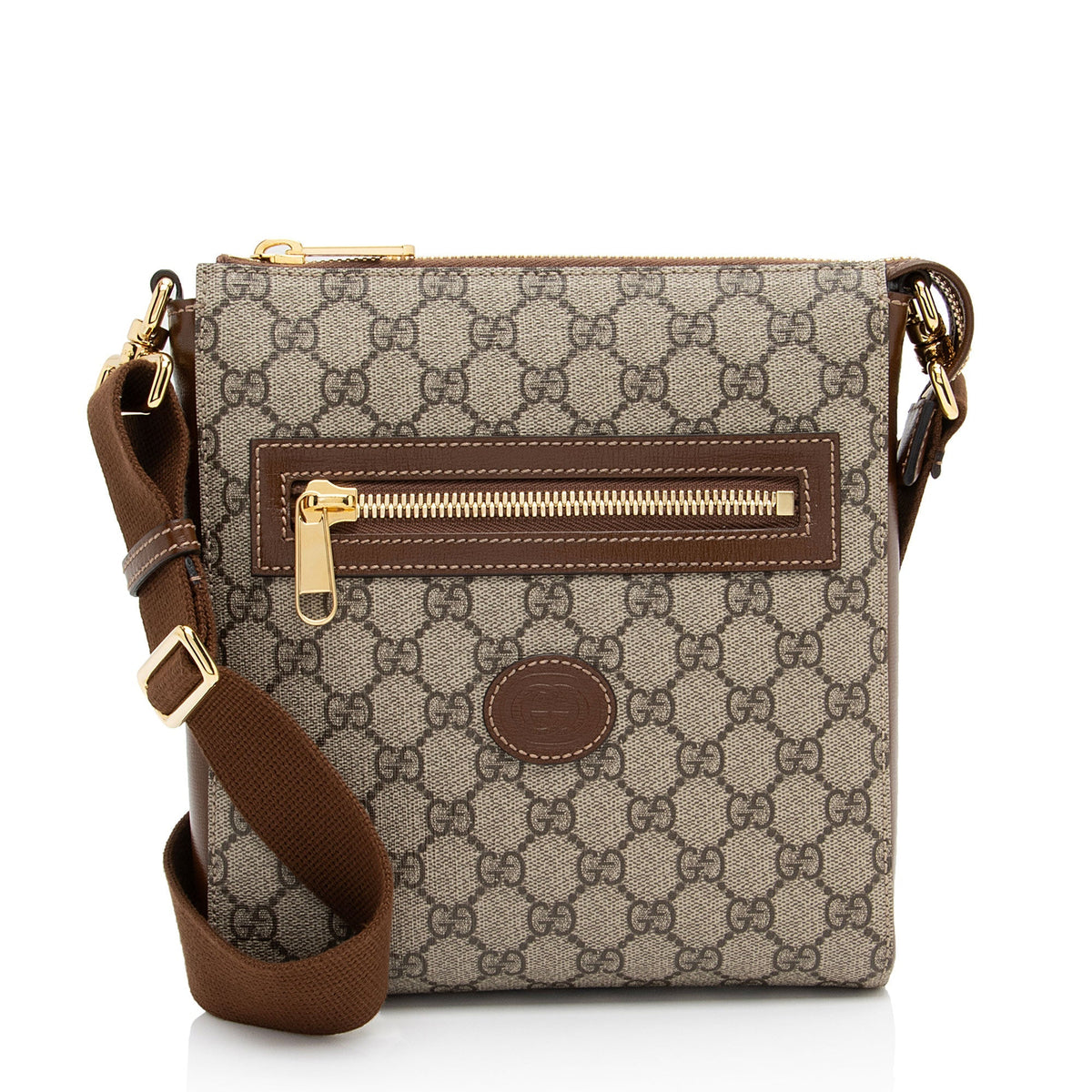 Gucci GG Supreme Interlocking G Messenger (SHF-XFbD7l)