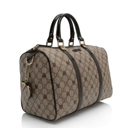 Gucci GG Supreme Tattoo Hearts Joy Boston Bag (SHF-H1LsWc)