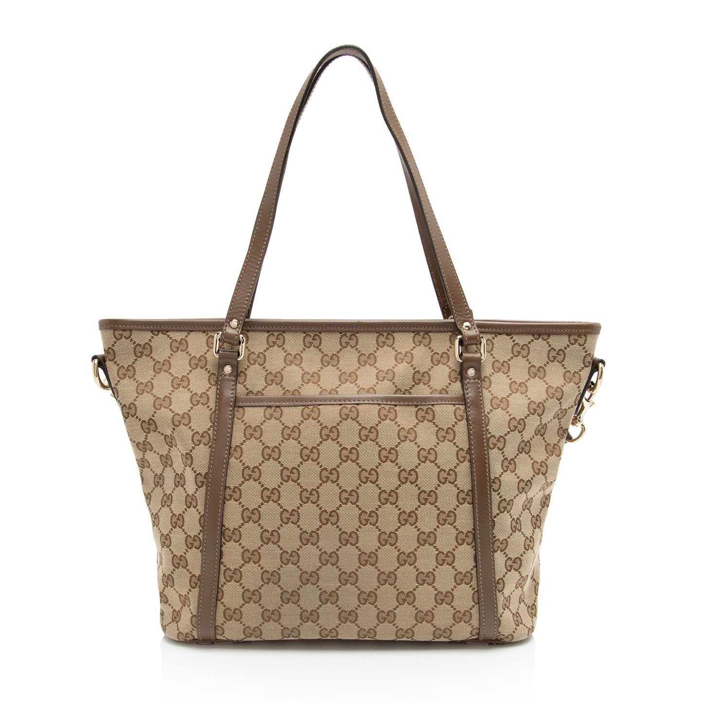 Gucci GG Supreme Front Pocket Medium Tote (SHF-UIiEXW)