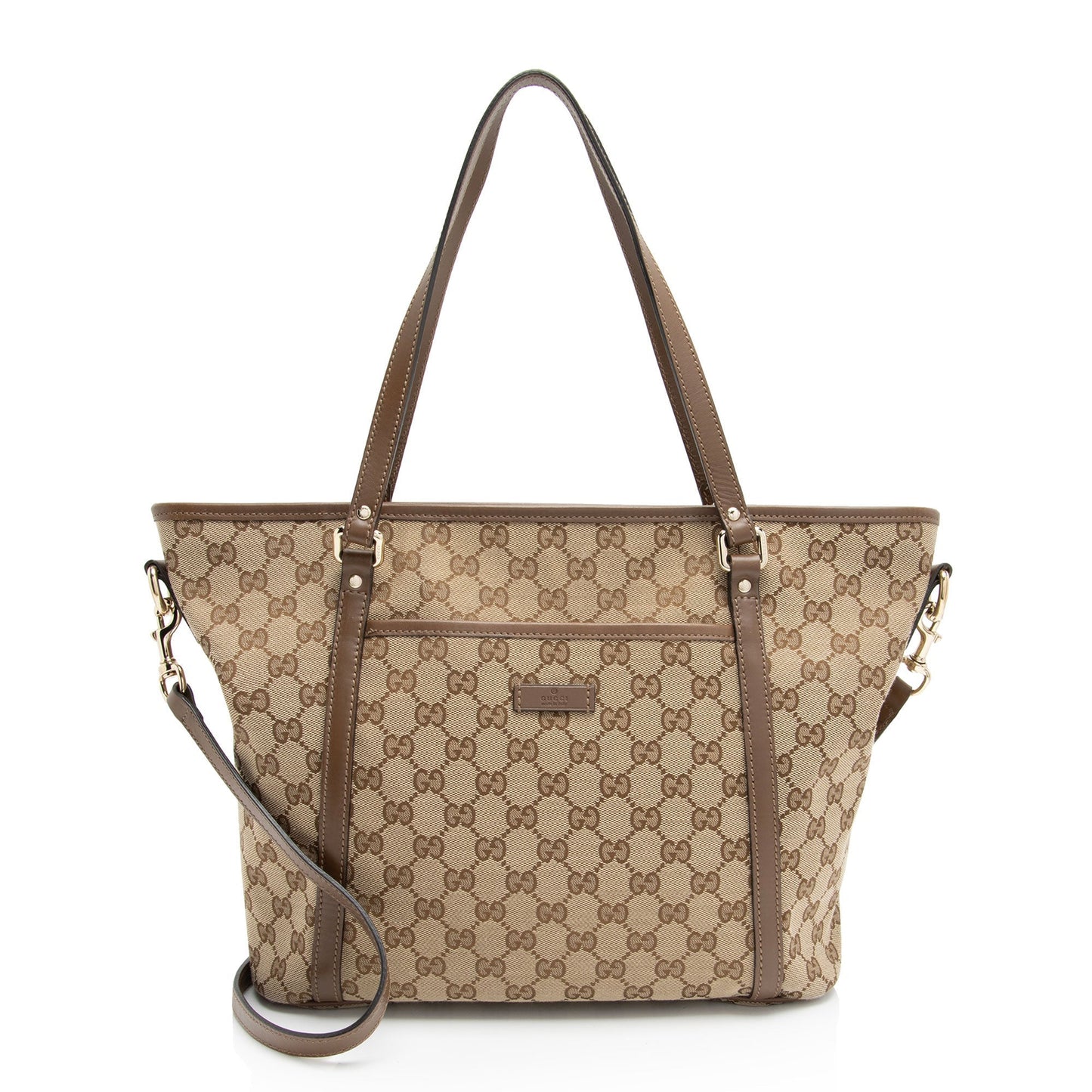 Gucci GG Supreme Front Pocket Medium Tote (SHF-UIiEXW)