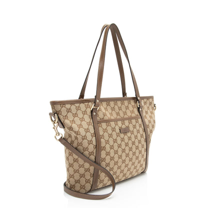 Gucci GG Supreme Front Pocket Medium Tote (SHF-UIiEXW)