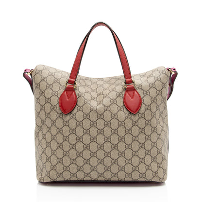 Gucci GG Supreme Linea A Fold Over Tote