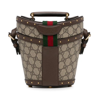 Gucci GG Supreme Mini Hat Case Satchel (SHG-3ngRUE)