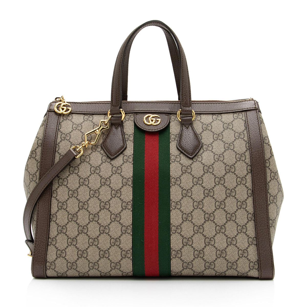 Gucci GG Supreme Ophidia Medium Top Handle Tote (SHF-EN4BhR)