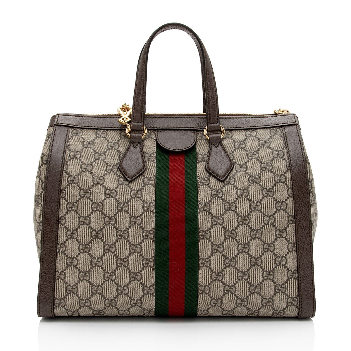Gucci GG Supreme Ophidia Medium Top Handle Tote (SHF-CFDl5D)