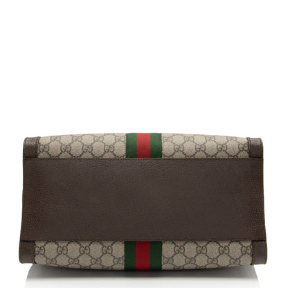 Gucci GG Supreme Ophidia Medium Top Handle Tote (SHF-kdh0RN)