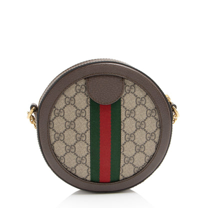 Gucci GG Supreme Ophidia Round Mini Shoulder Bag