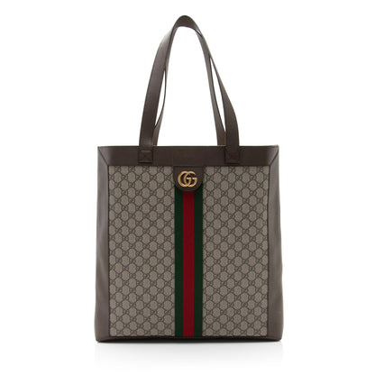 Gucci GG Supreme Ophidia Soft Vertical Large Tote (SHF-bY1N9K)