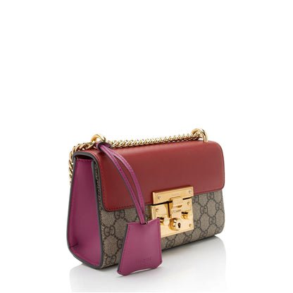 Gucci GG Supreme Padlock Small Shoulder Bag (SHF-FvSIKl)