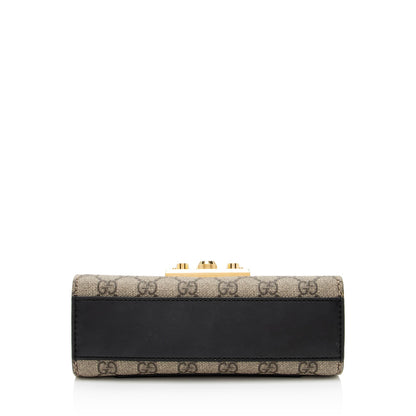 Gucci GG Supreme Padlock Small Shoulder Bag (SHF-pQQH48)