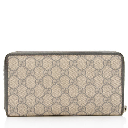 Gucci GG Supreme Zip Around Wallet (SHF-5KQFS4)