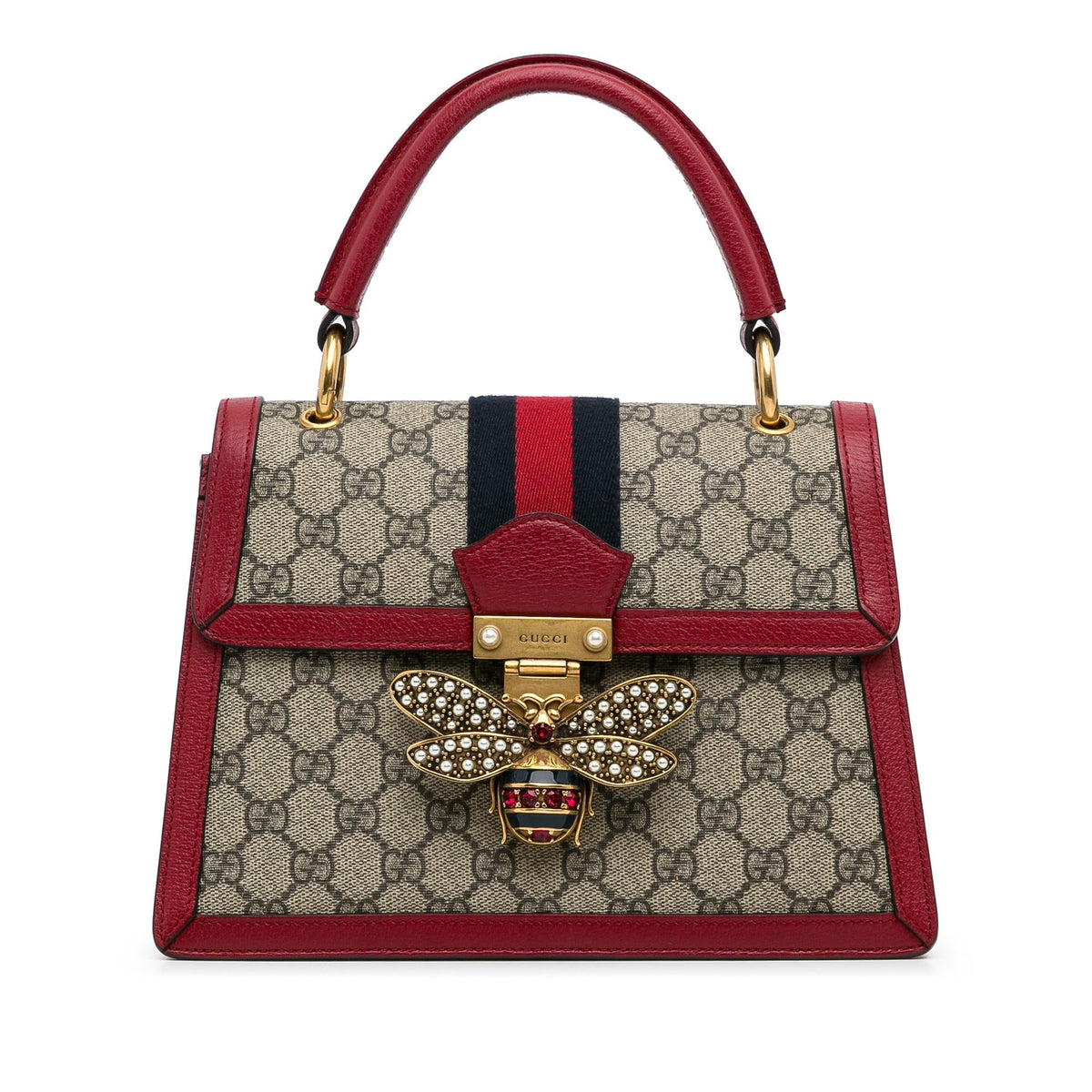 Gucci GG Supreme Queen Margaret Satchel (SHG-bPHpLo)