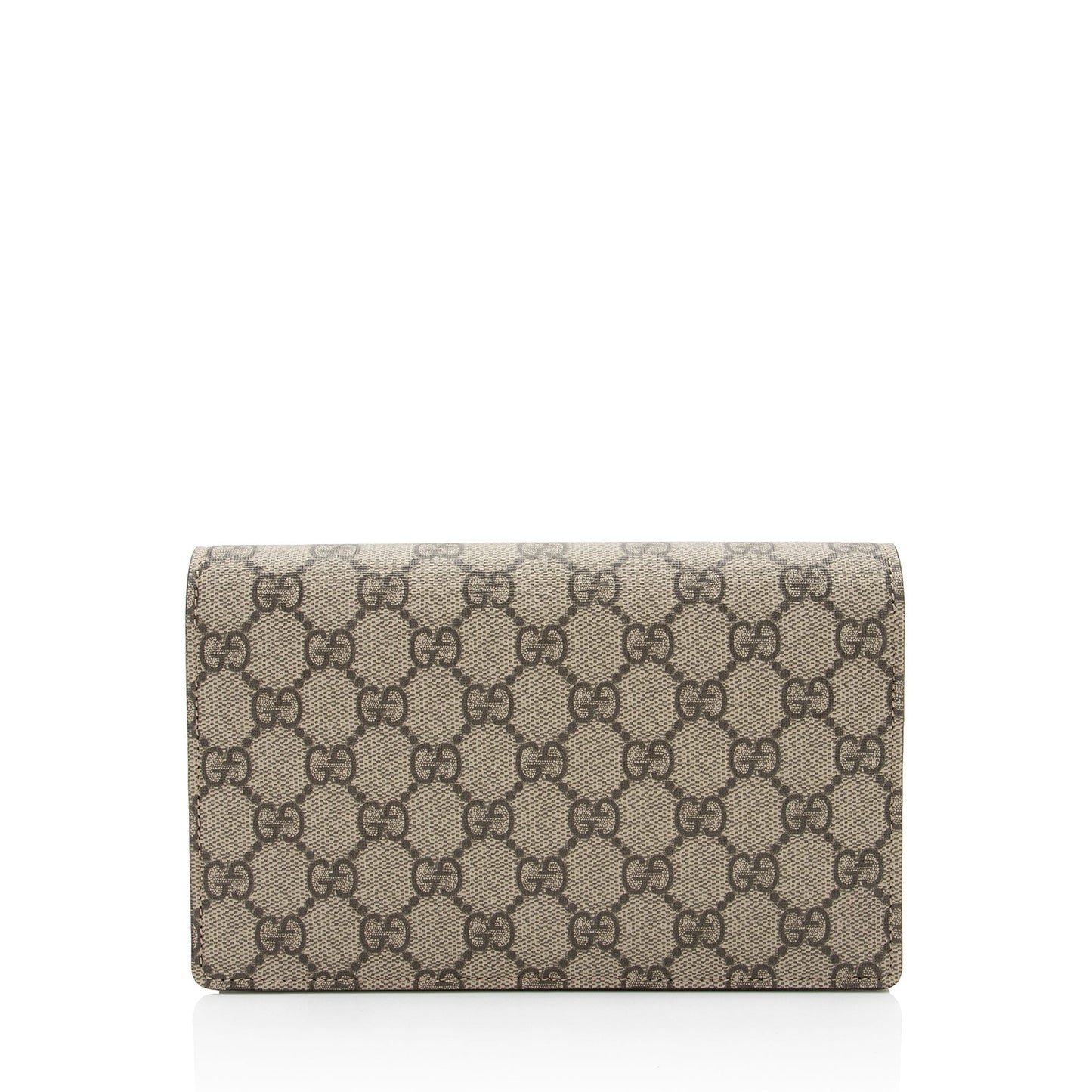 Gucci GG Supreme Script Logo Heart Wallet on Chain (SHF-lumKJK)