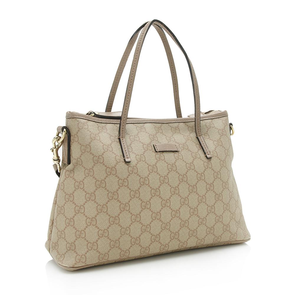 Gucci GG Supreme Small Convertible Tote - FINAL SALE (SHF-12873)