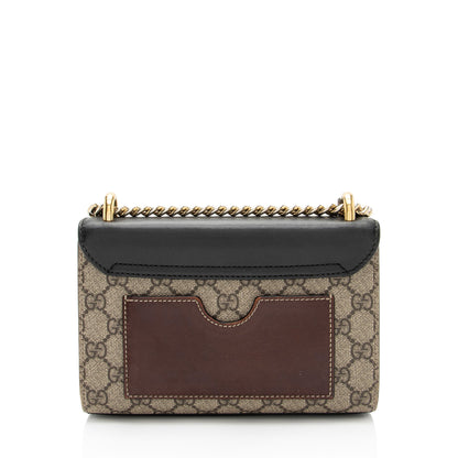 Gucci GG Supreme Small Padlock Shoulder Bag (SHF-vRdeyi)