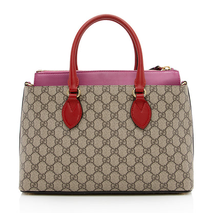 Gucci GG Supreme Small Zip Tote