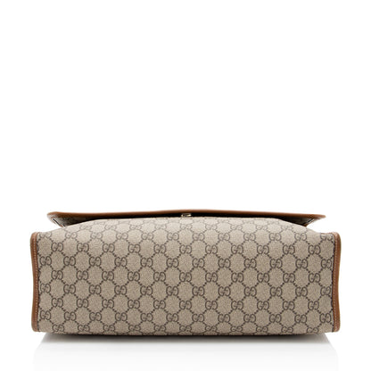 Gucci GG Supreme Web Flap Medium Messenger