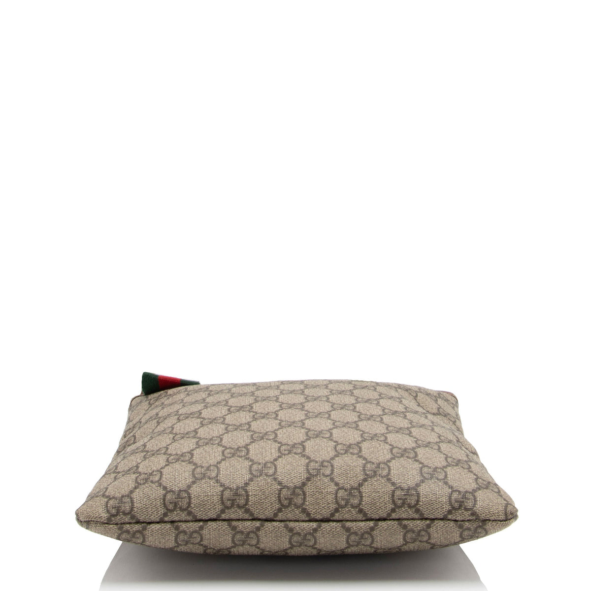 Gucci GG Supreme Web Loop Flat Small Messenger (SHF-2FmbPb)