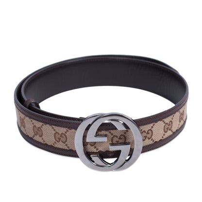 Gucci GG Interlocking Canvas Belt