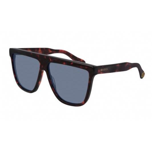 Gucci GG0582S Sunglasses Havana / Blue-AmbrogioShoes