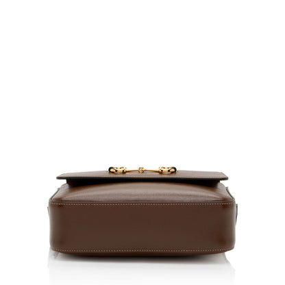 Gucci Glazed Calfskin Horsebit 1955 Small Shoulder Bag (SHF-TAIGrQ)