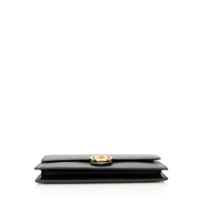 Gucci Grained Calfskin Interlocking G Chain Wallet (SHF-21780)