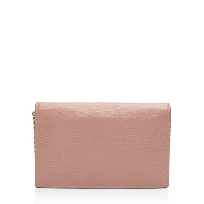 Gucci Leather Interlocking G Chain Wallet (SHF-ynDxvx)