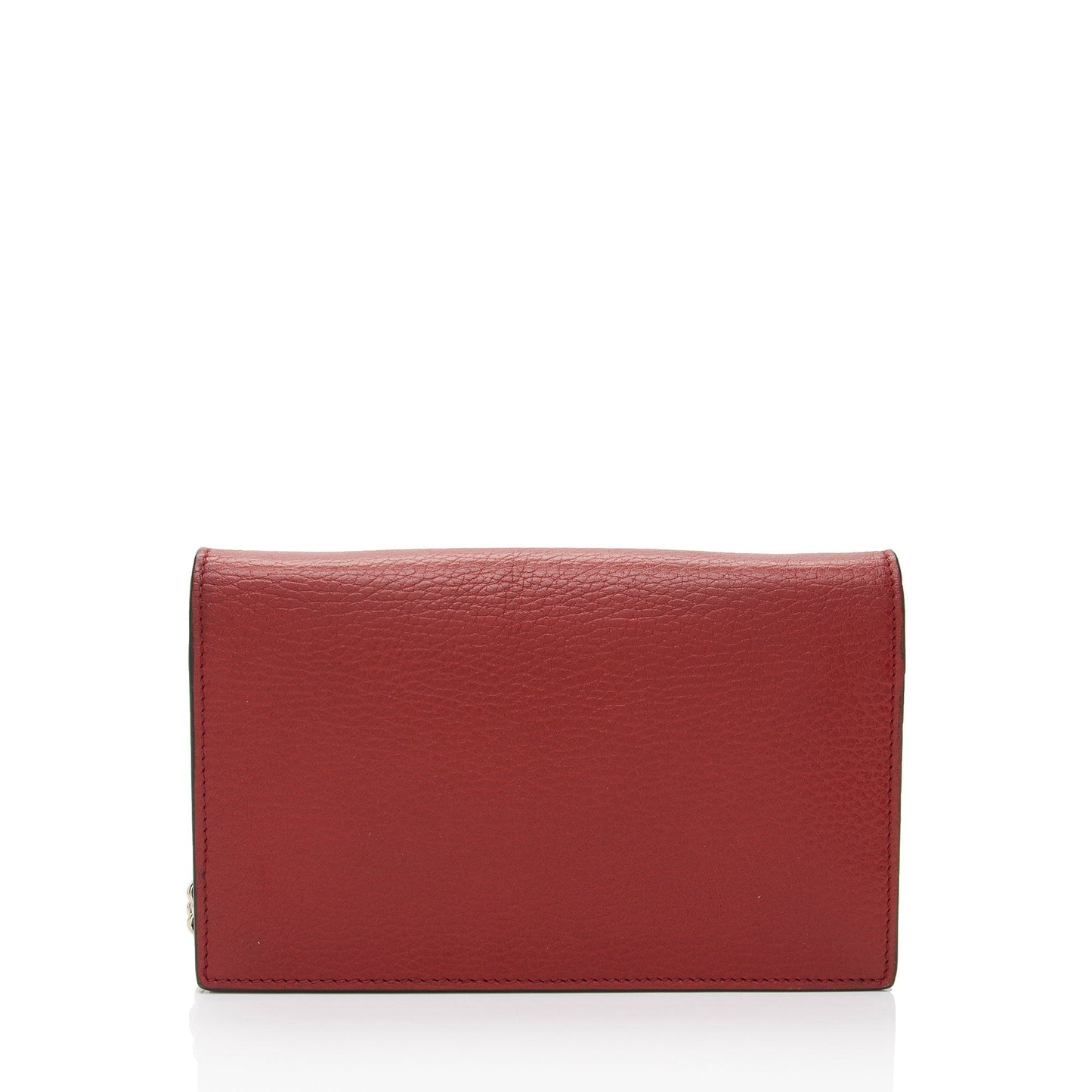 Gucci Grained Calfskin Interlocking G Chain Wallet
