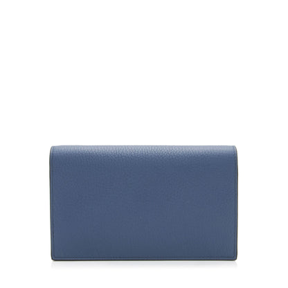 Gucci Grained Calfskin Interlocking G Chain Wallet (SHF-o6QJ2U)