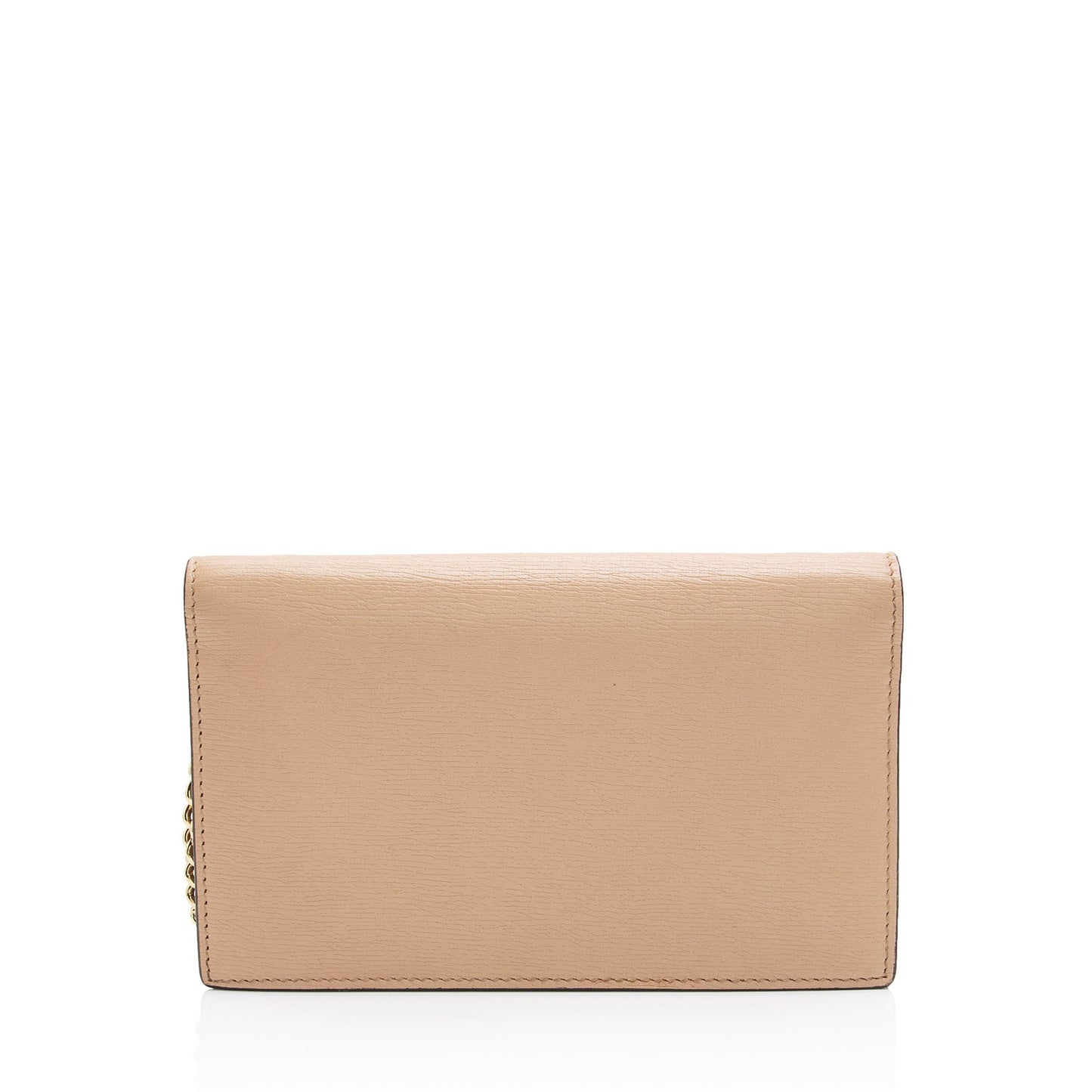 Gucci Grained Calfskin Interlocking G Chain Wallet
