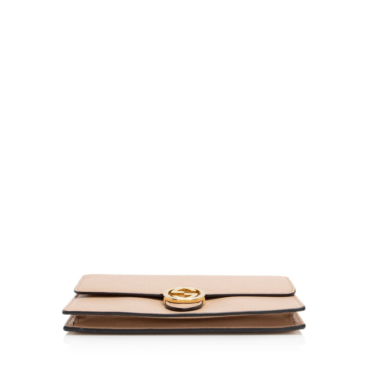 Gucci Grained Calfskin Interlocking G Chain Wallet