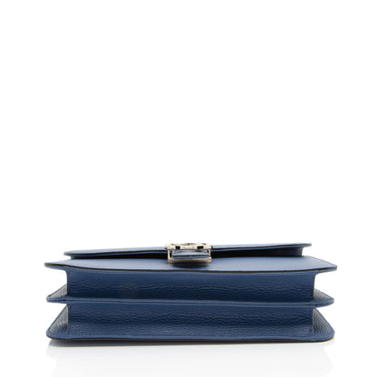 Gucci Grained Calfskin Interlocking G Medium Shoulder Bag (SHF-EgvU23)