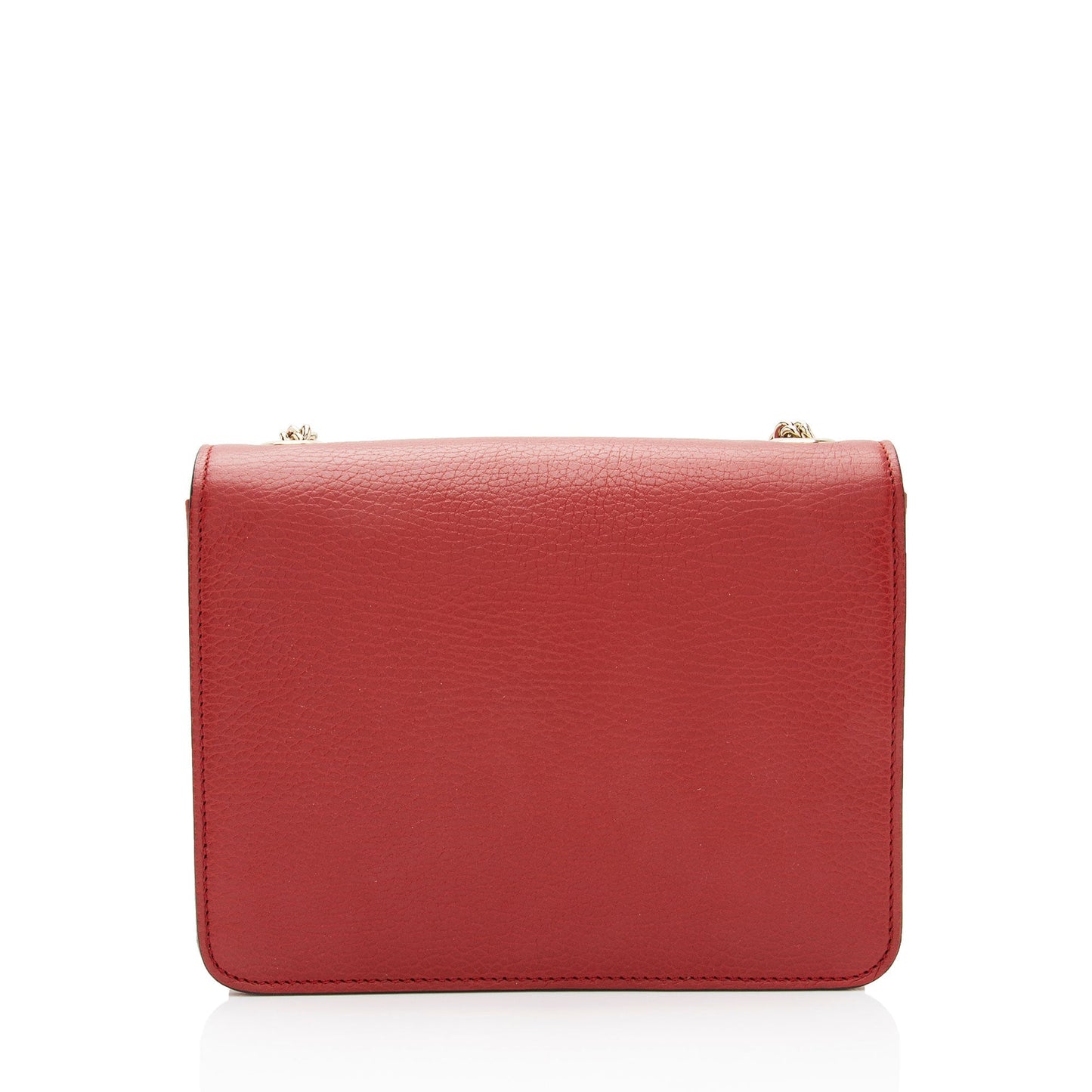 Gucci Grained Calfskin Interlocking G Small Shoulder Bag (SHF-0utu9Q)