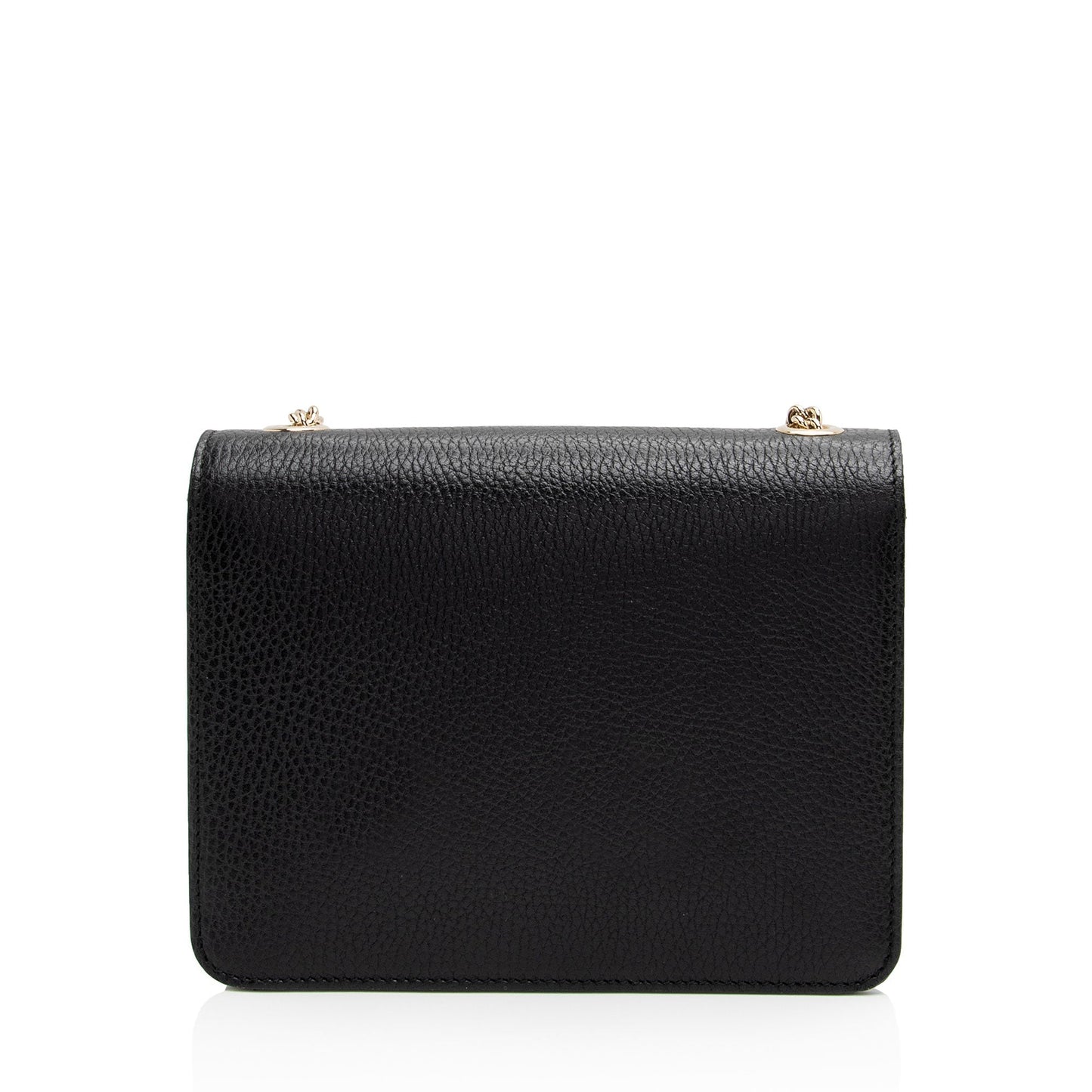 Gucci Grained Calfskin Interlocking G Small Shoulder Bag (SHF-1AVxLZ)